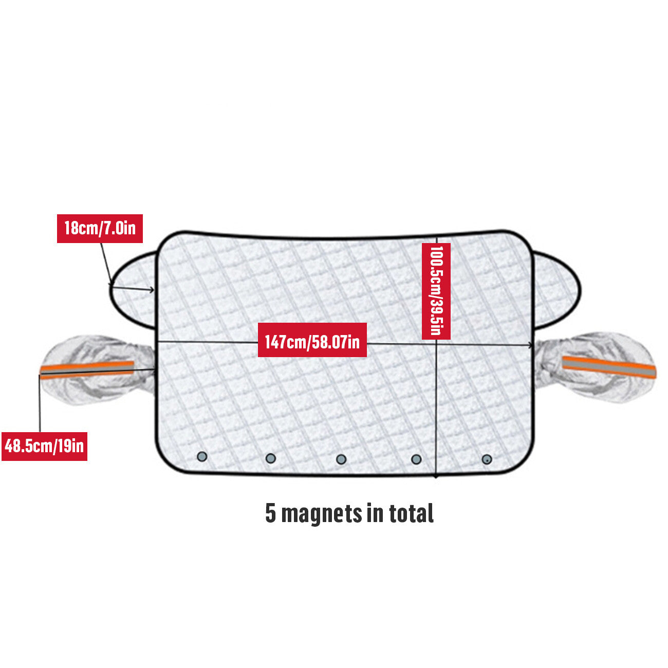Magnetic Windshield Ice Cover
