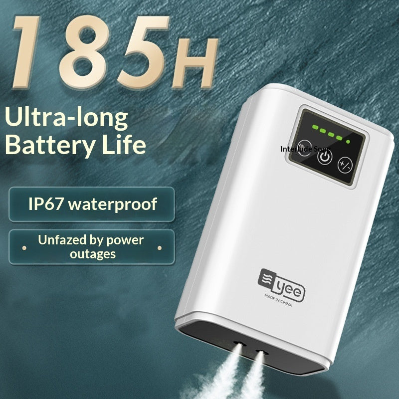 USB-charged Aquarium Oxygen With Automatic Restart In Case Of Power Outages