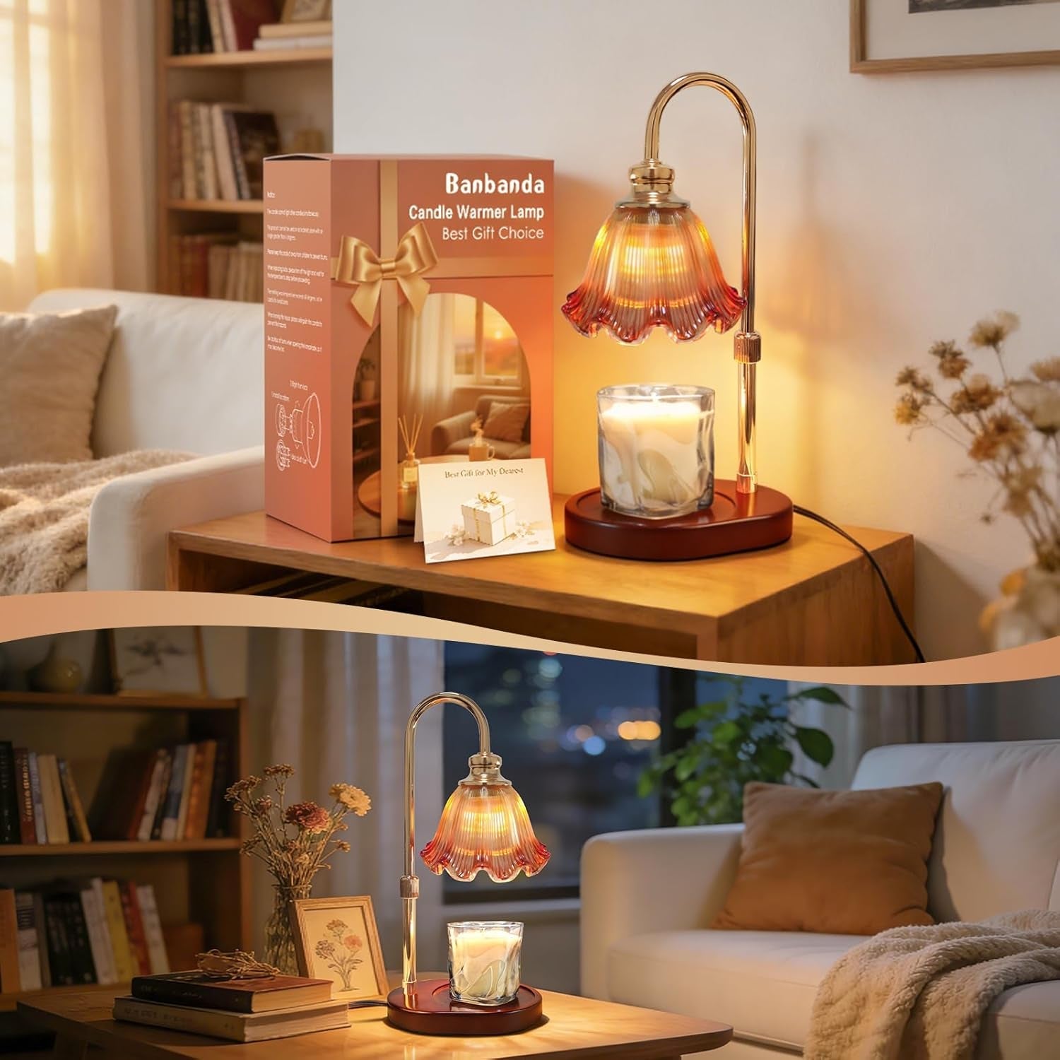 Dimmable Timer Adjustable Candle Warmer