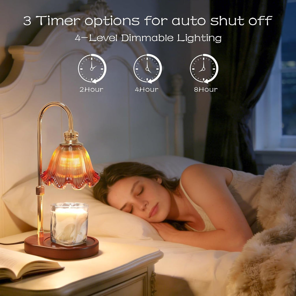 Dimmable Timer Adjustable Candle Warmer