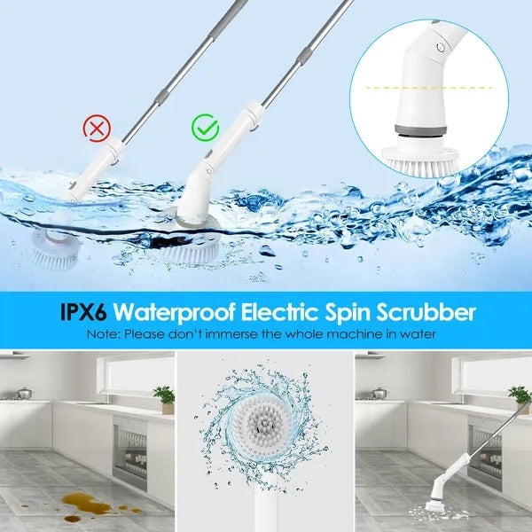 Electric Cleaning Brush (6 Replaceable Heads)