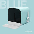 Splash-Proof Cat Litter Box With Drawer