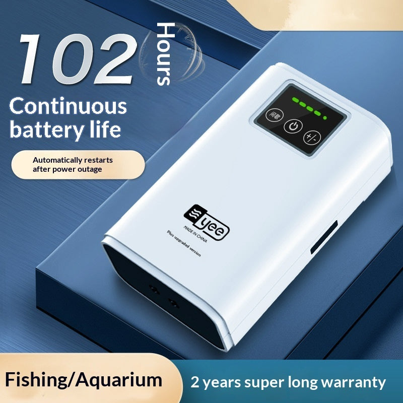 USB-charged Aquarium Oxygen With Automatic Restart In Case Of Power Outages